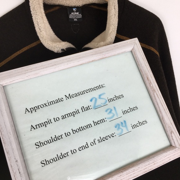 Kuhl Europa Quarter Zip Sweater Fleece Brown Men’s XXL - Picture 13 of 13